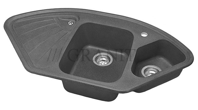 Гранитная мойка-106 графит
