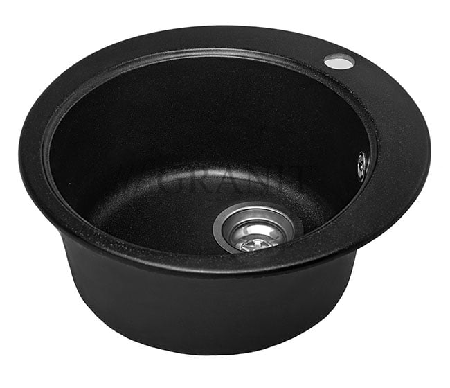 Гранитная мойка-45 чёрная