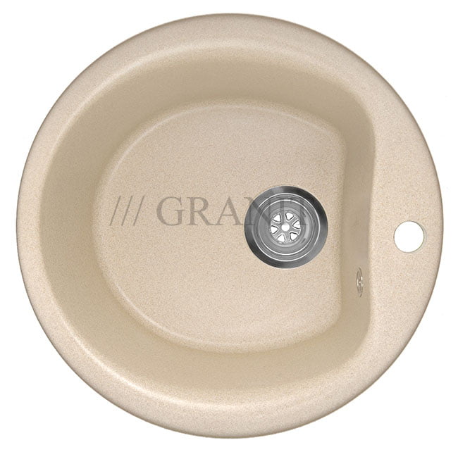 Мойка гранитная-51 бежевая