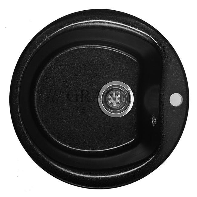 Кухонная гранитная мойка-51 чёрная