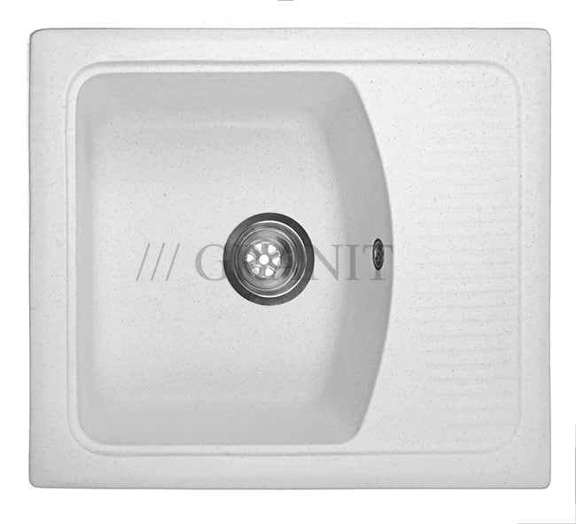 Гранитная мойка-58 белый