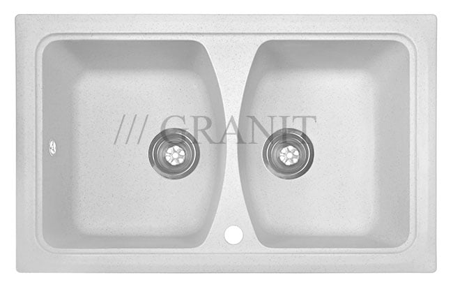Гранитная мойка-79 белый