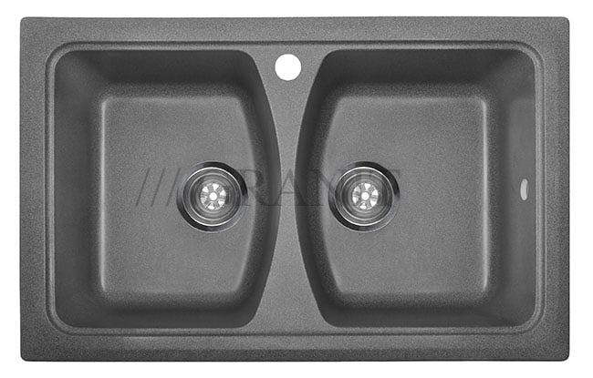 Кухонная гранитная мойка-79 графит